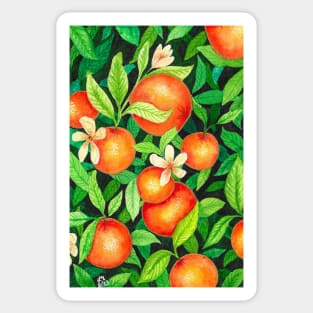Orange branch watercolor Sticker